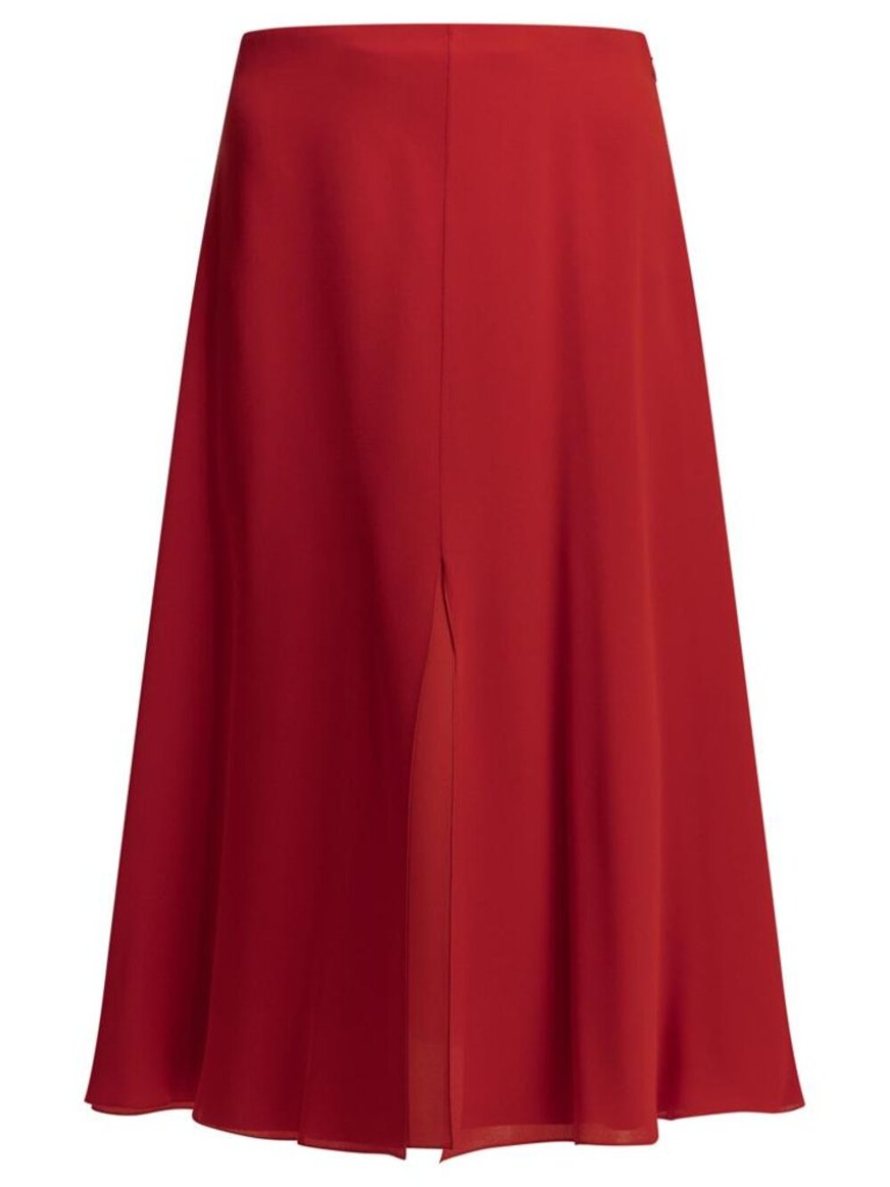 Valentino Flared Midi Skirt In Silk Tag Size 42 Women